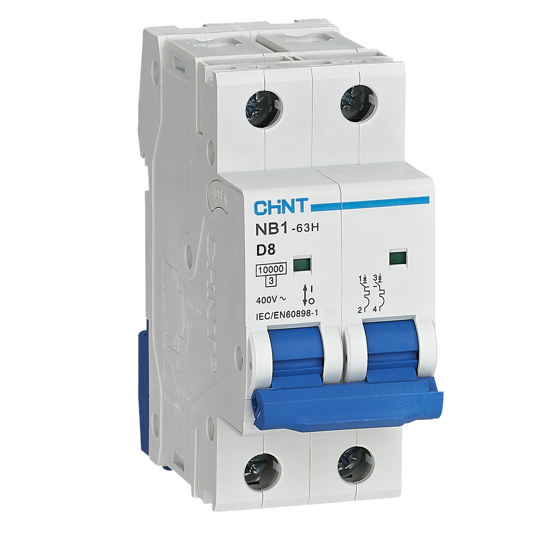 NB1-63H 2P D8 10kA DB-MCB
